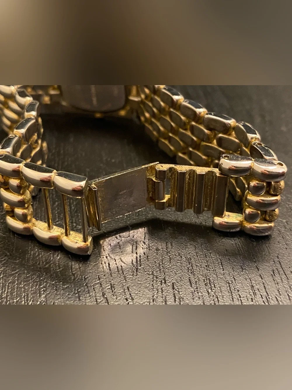 Paul Sebastian Silver- and Gold-Tone Link Bracelet Women's Watch Quartz